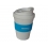 Plastic coffee cup with logo