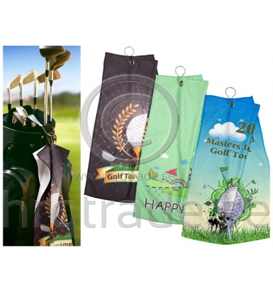 Golf towel with print