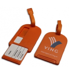 Luggage tag with print