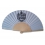 Hand fan with print