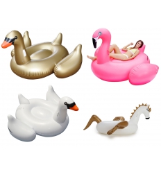 Large pool toys - Inflatable flamingo and swan