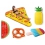 Large pool toys - Inflatable pizza and watermelon