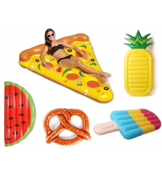 Large pool toys - Inflatable pizza and watermelon