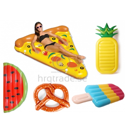 Large pool toys - Inflatable pizza and watermelon