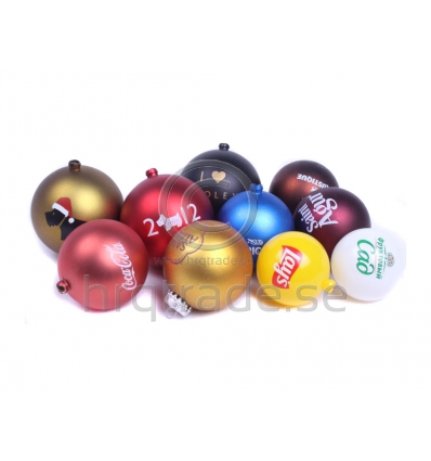 Christmas balls with print