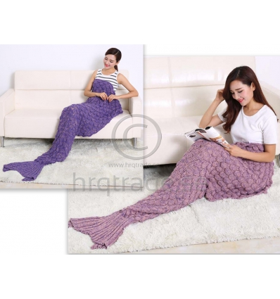 Sjöjungfrufilt - Mermaid blanket