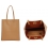 Leather shopping bag