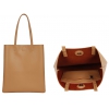 Leather shopping bag