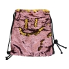 Drawstring bag with reversible sequins