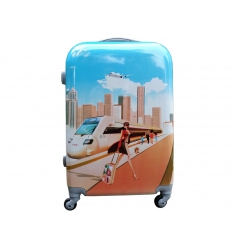 Suitcase with print