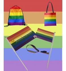 Pride merchandise with print