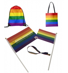 Pride merchandise with print