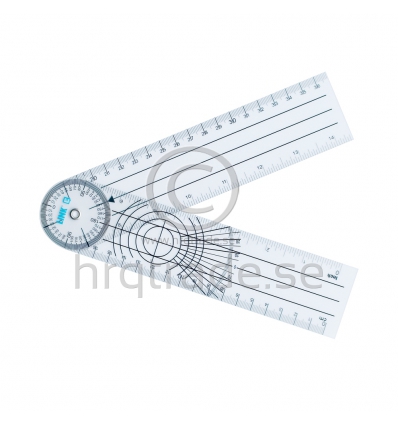 Goniometer with print.