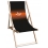 Beach chair with logo - wooden