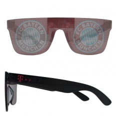 Sunglasses with printed lens