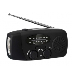 Emergency radio / Flashlight with powerbank