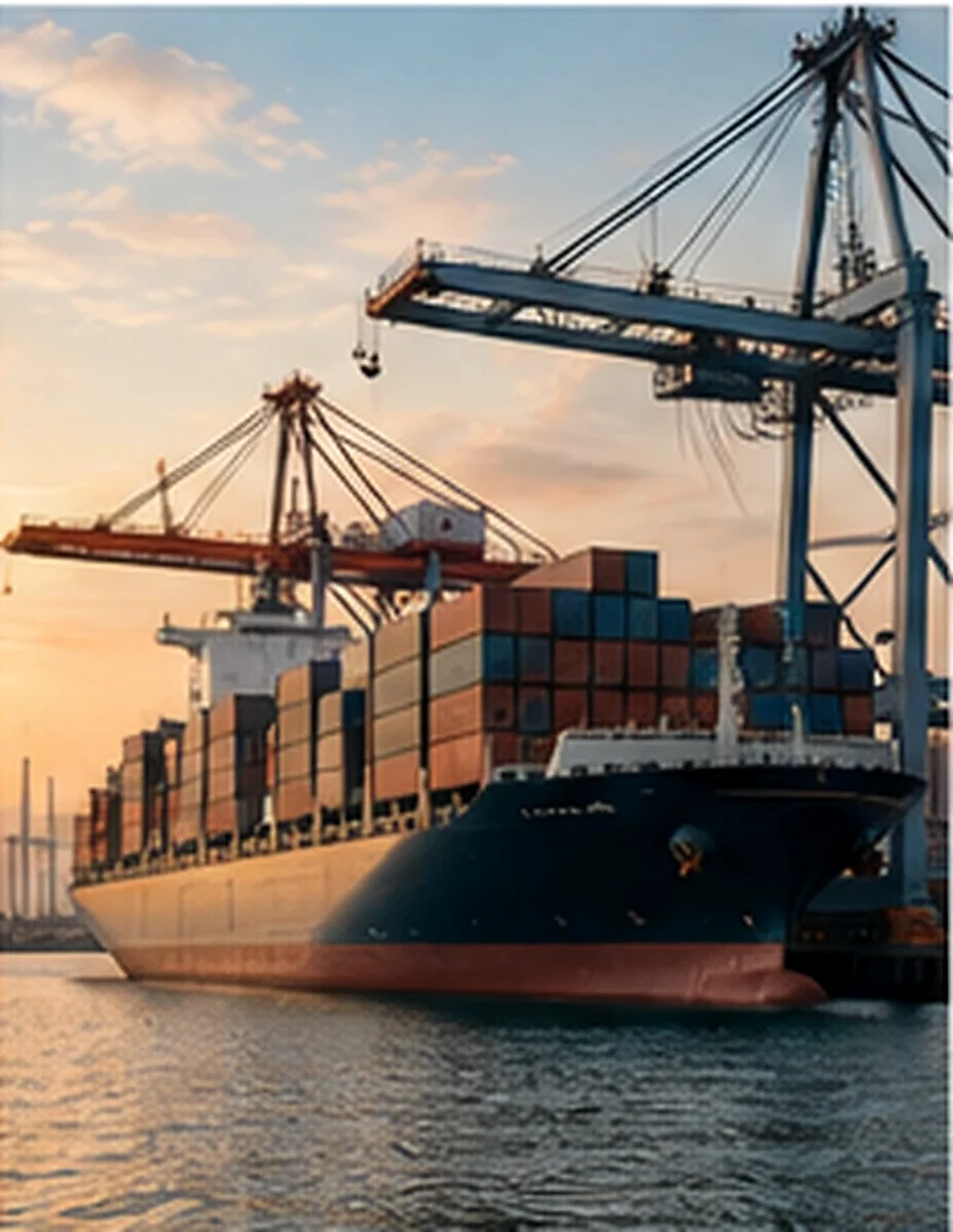 sjöfrakt och containerimport